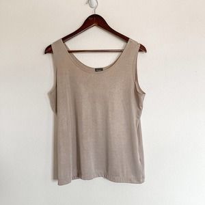 Travelers by Chico's Cream Tank Top Blouse Size 2